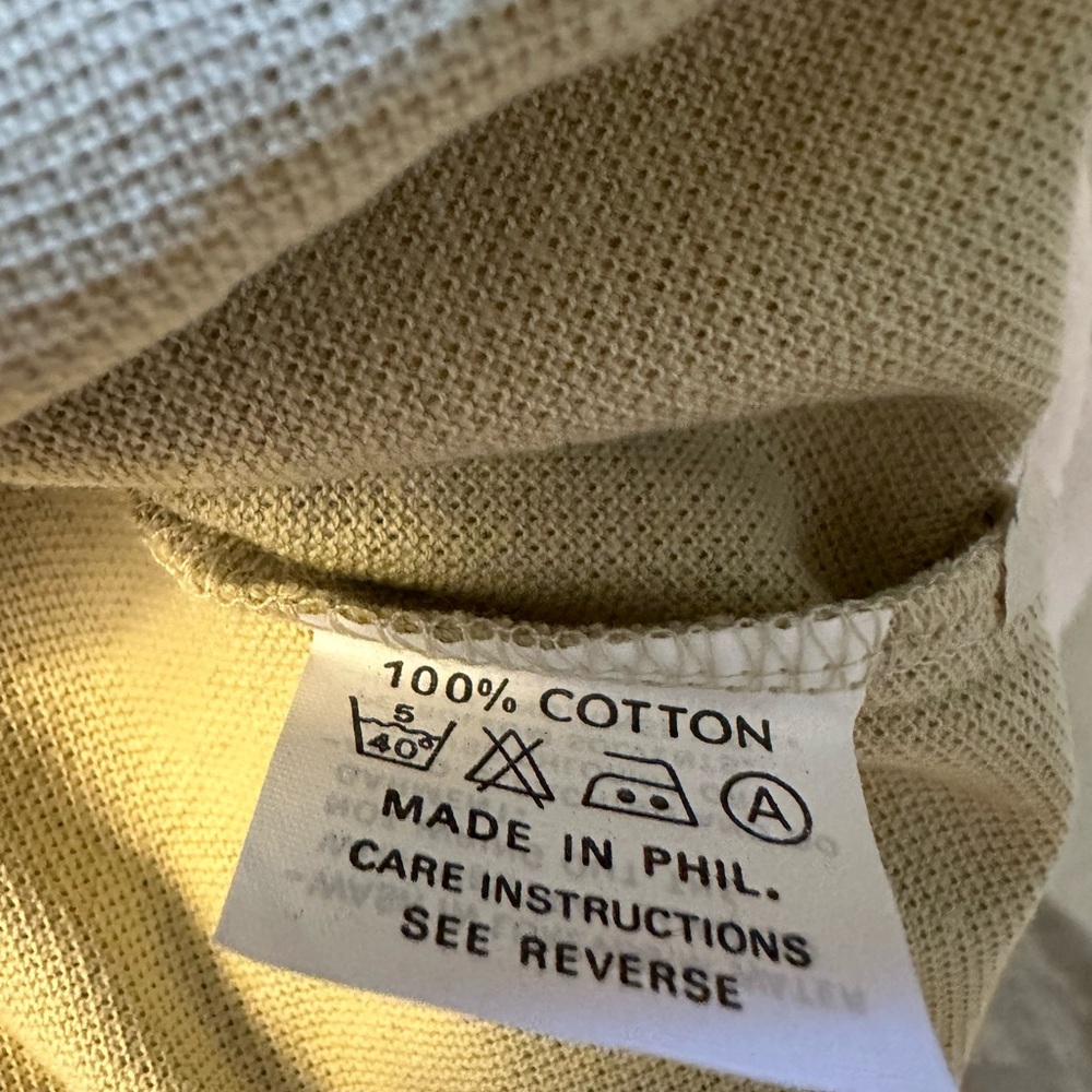 Brand New Men's Beige Polo Shirt. Ptp:21 - Picture 7 of 8
